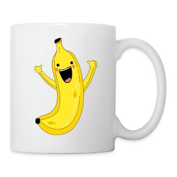 Happiness and banana - Mug - white - Right