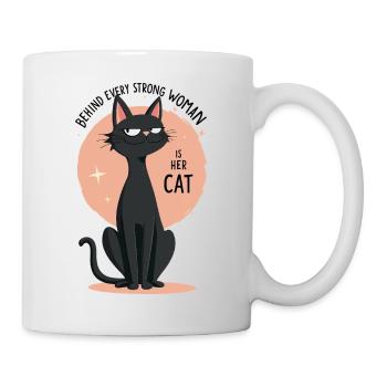 Behind Strong Woman - Mug - white - Right