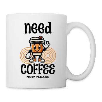 Need Coffee - Tasse à café sucrée - Mug blanc - blanc - Droite