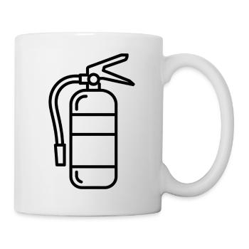 fire extinguisher - Mug - white - Right