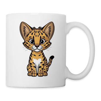 Serval - Tasse - Weiß - Rechts