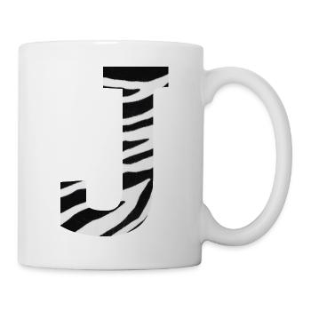 Buchstabe j zebra - Tasse - Weiß - Rechts