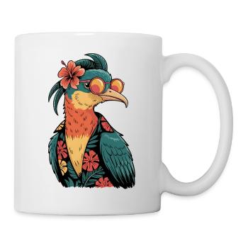 Colibri Oiseau Drôle D’été - Mug blanc - blanc - Droite