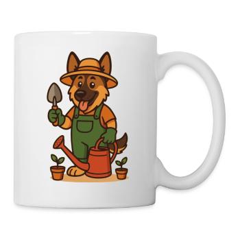 Adorable Gardener Dog Sheepdog - Mug - white - Right