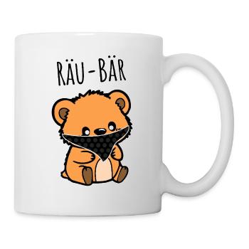 Räu-Bär - der niedliche kleine Bär ist ein Räuber - Tasse - Weiß - Rechts