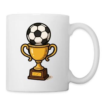 pokal - Tasse - Weiß - Rechts