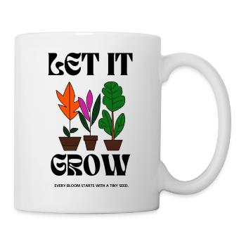 Colorful Indoor Plants Illustration - Let it Grow - Mug - white - Right