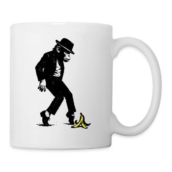 Monkey with hat - Mug - white - Right