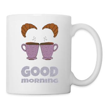 good morning 2 tassen - Tasse - Weiß - Rechts