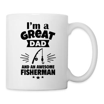 Je suis un bon père et un grand pêcheur - Mug blanc - blanc - Droite