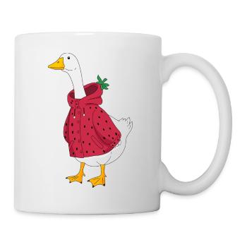 Gans im anzug - Tasse - Weiß - Rechts