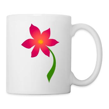small flower - Mug - white - Right