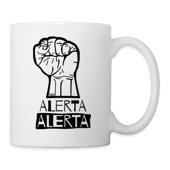 Faust Hoch Alerta Antifascist Antifa 161 - 02 - Mug - white - Right