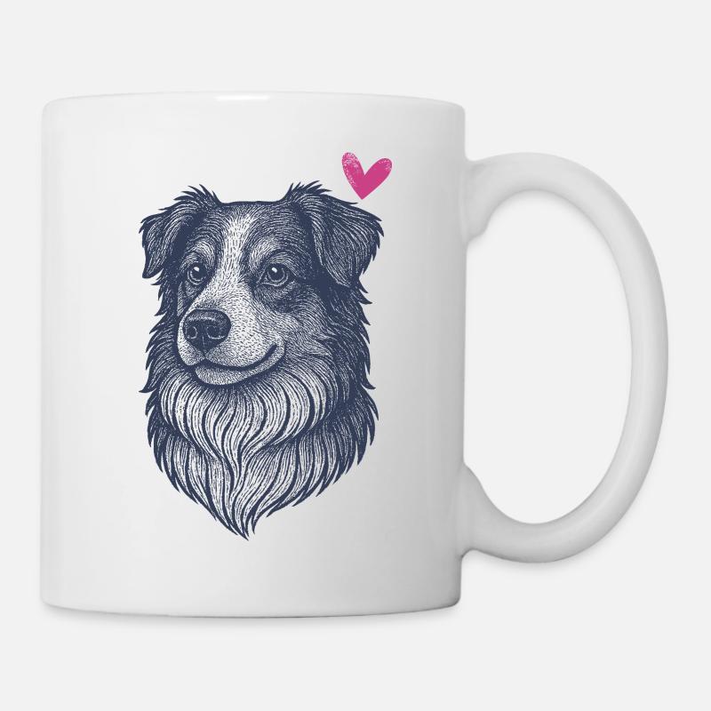 Australian Shepherd – Smart, Fast & Beautiful - Mug - white