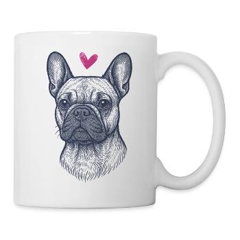 French Bulldog – Small, Cheeky, Adorable - Mug - white - Right
