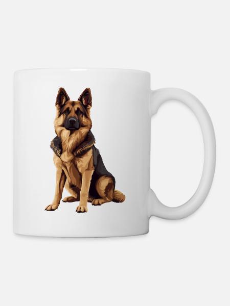 German Shepherd - Mug - white