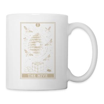 Carte de tarot abeille – Le symbole de la ruche - Mug blanc - blanc - Droite