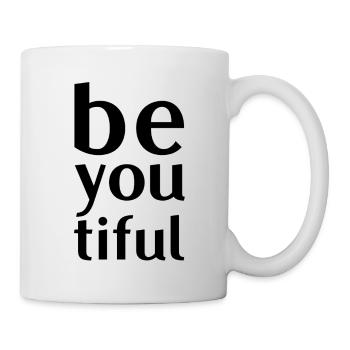 beyoutiful Taschen , Kissen , Sticker & mehr - Tasse - Weiß - Rechts