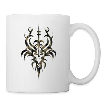 Keltische Kreise Gothic Symbole Wikinger Ornamente - Tasse - Weiß - Rechts