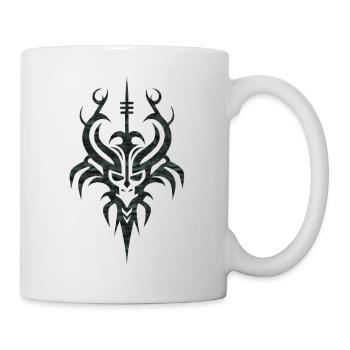 Keltische Kreise Gothic Symbole Wikinger Ornamente - Tasse - Weiß - Rechts