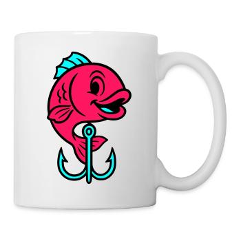 Fish Fish Hook Comic - Mug - white - Right