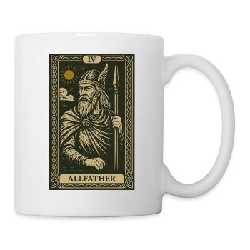 Odin the Allfather – Norse God Tarot Print - Mug - white - Right