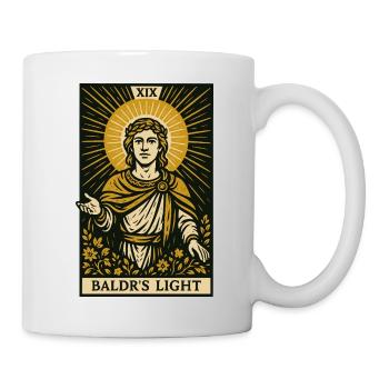 Baldr – Wikinger Tarot Sonnenkarte inspiriertes Design - Tasse - Weiß - Rechts