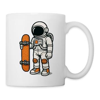 Astronaut Skateboard - Mug - white - Right