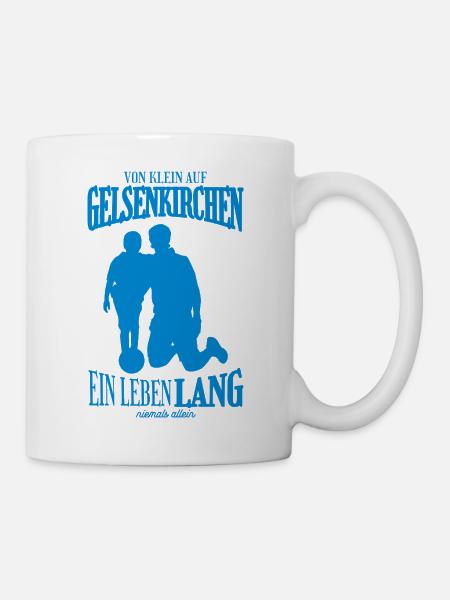 Gelsenkirchen Fußball Tradition Geschenk - Tasse - Weiß