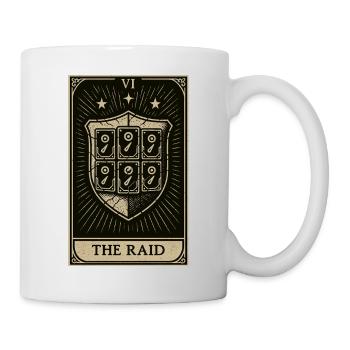 Tarot Datahoarding : Le bouclier RAID - Mug blanc - blanc - Droite