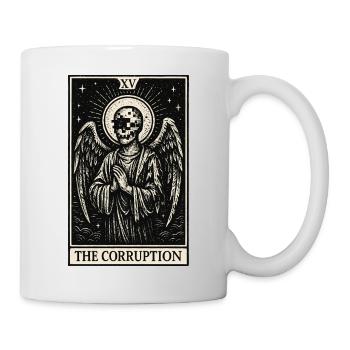 Tarot-Datenhortung: Der Engel der Verderbnis - Tasse - Weiß - Rechts