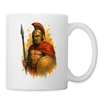 Guerrier spartiate - Mug blanc - blanc - Droite