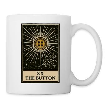 Tarot : le bouton sacré cousu - Mug blanc - blanc - Droite