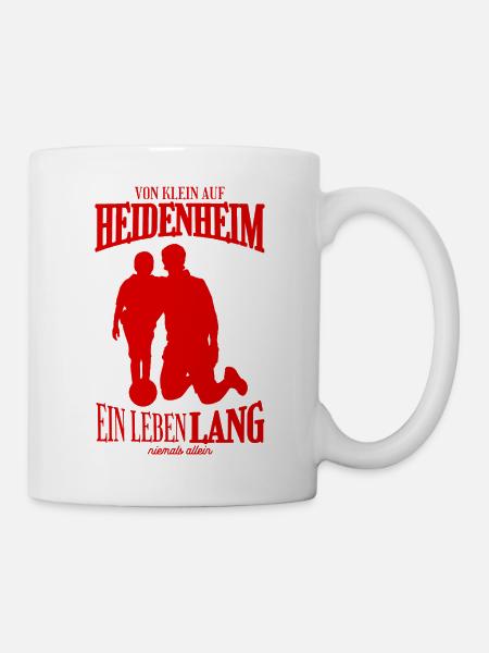 Heidenheim Fußball Fans Geschenk - Tasse - Weiß