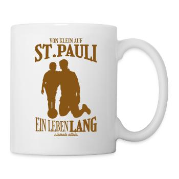 St. Pauli Fußball Fans Geschenk - Tasse - Weiß - Rechts