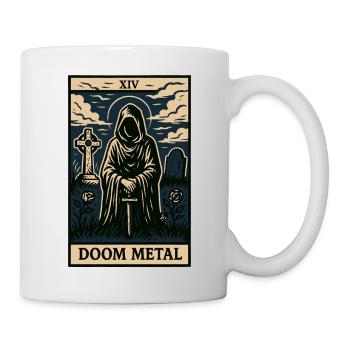 Doom Metal Tarot Card – Shadows, Sorcery & Solitud - Mug - white - Right