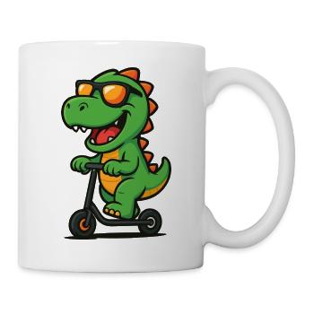Dino Scooter - Mug - white - Right