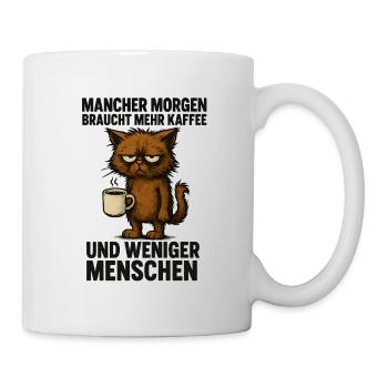 Lundi Chat Café Drôle De Bureau Dire - Mug blanc - blanc - Droite
