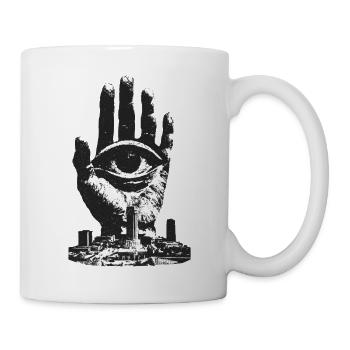 Surrealist Hand Illusion Print - Mug - white - Right