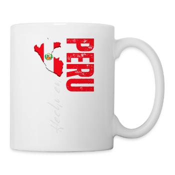 Hergestellt in Peru, vertikales Design - Tasse - Weiß - Rechts