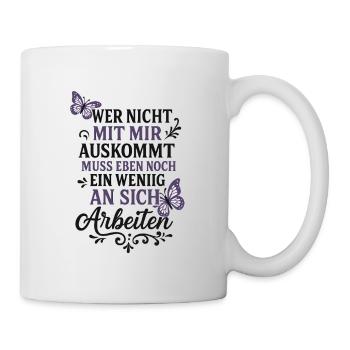 Drôle de dicton qui ne s’entend pas avec moi - Mug blanc - blanc - Droite