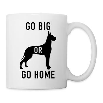 Abstract color explosion on dark background - Mug - white - Right