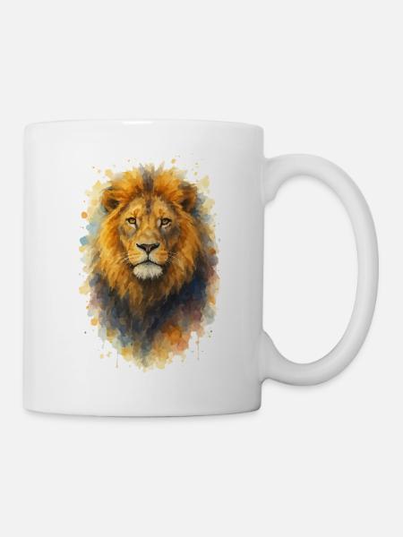 Lion lion - Mug blanc - blanc
