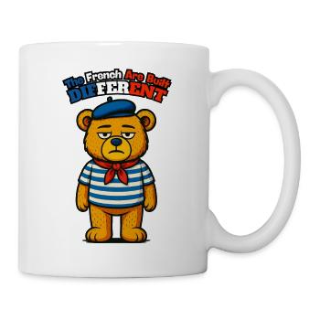 The French Are Built Different - Black Humor - Mug - white - Right
