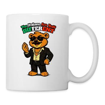 Mafioso Teddybär - Italienischer Humor - Tasse - Weiß - Rechts