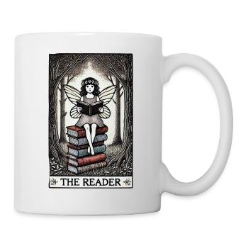 Lecture de fées dans la forêt enchantée - Mug blanc - blanc - Droite