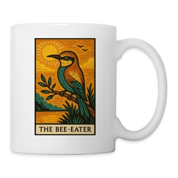The Bee-Eater Sunset Illustration - Mug - white - Right