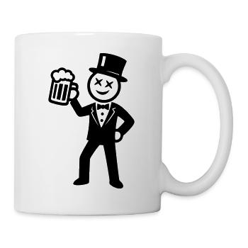 Marié Enterrement de vie de garçon Stick Figure - Mug blanc - blanc - Droite
