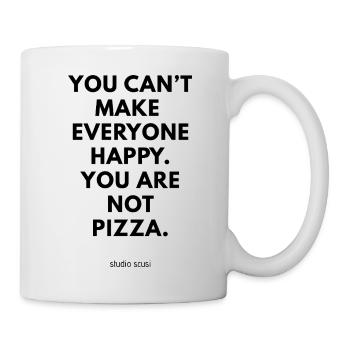 La pizza vous rend heureux - Mug blanc - blanc - Droite