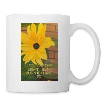 Tournesol avec citation inspirante - Mug blanc - blanc - Droite